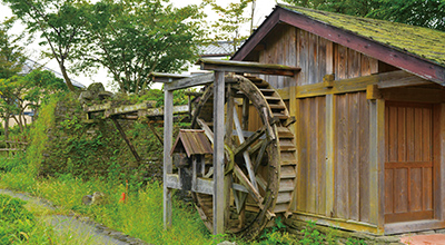 郷土文化継承をしていくための展示水車